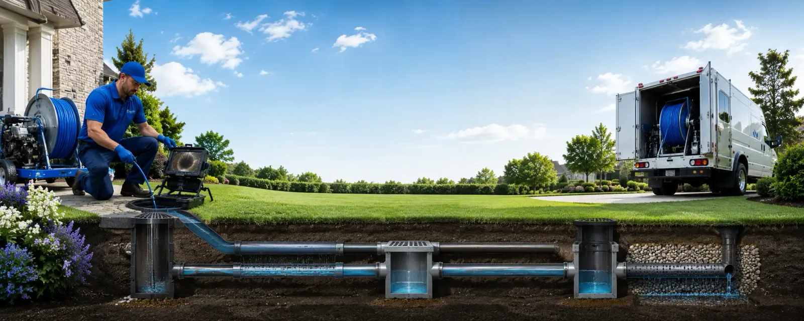 Outdoor drain cleaning information for Almont, MI